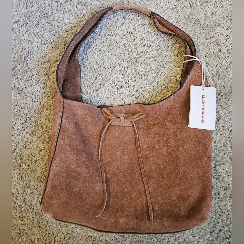 Lucky Brand Brown Suede Women's Bag